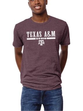NWT League Texas A & M T-shirt 2XL Maroon & White